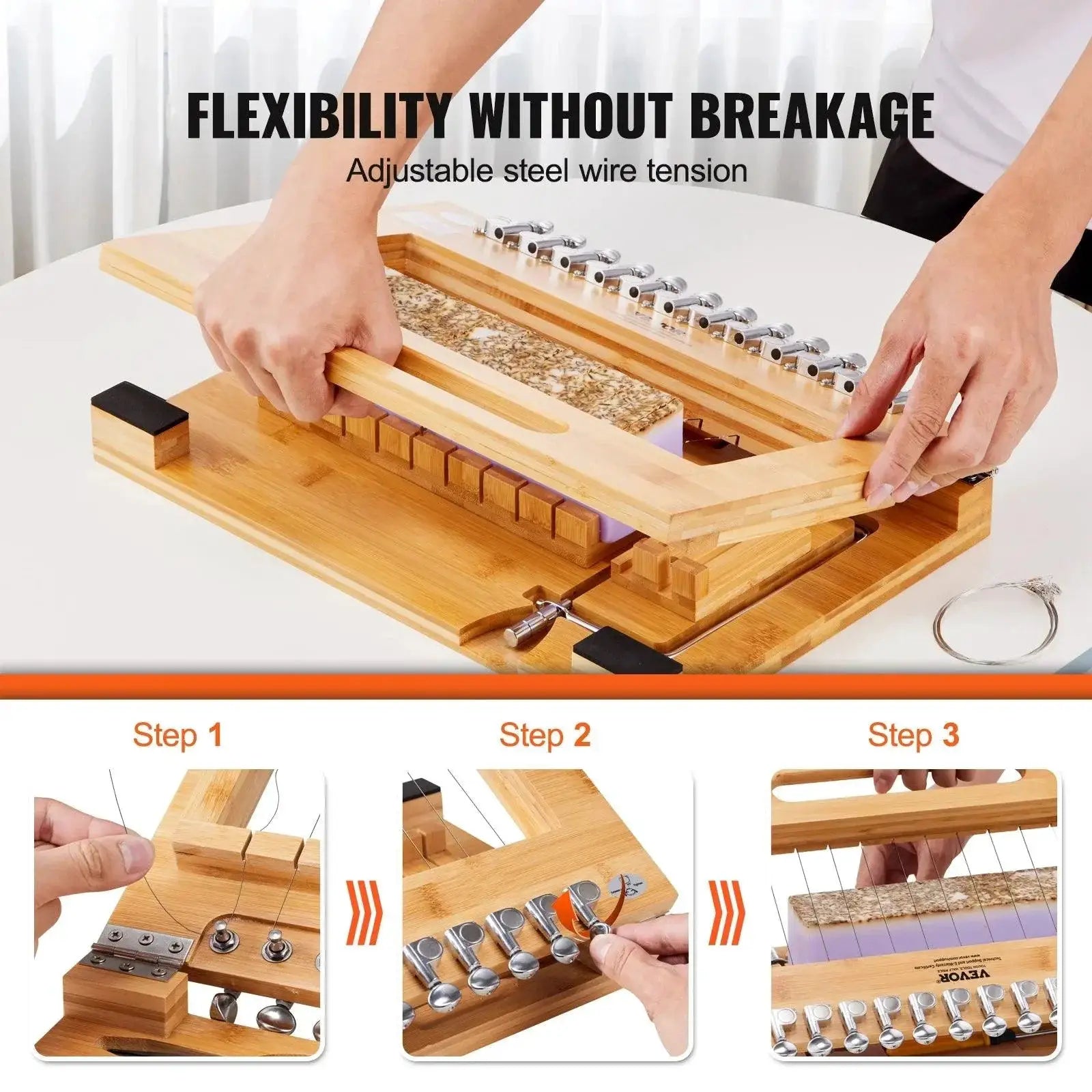 VEVOR Soap Cutter 1 To 12 Bars Precisely Bamboo Slicer