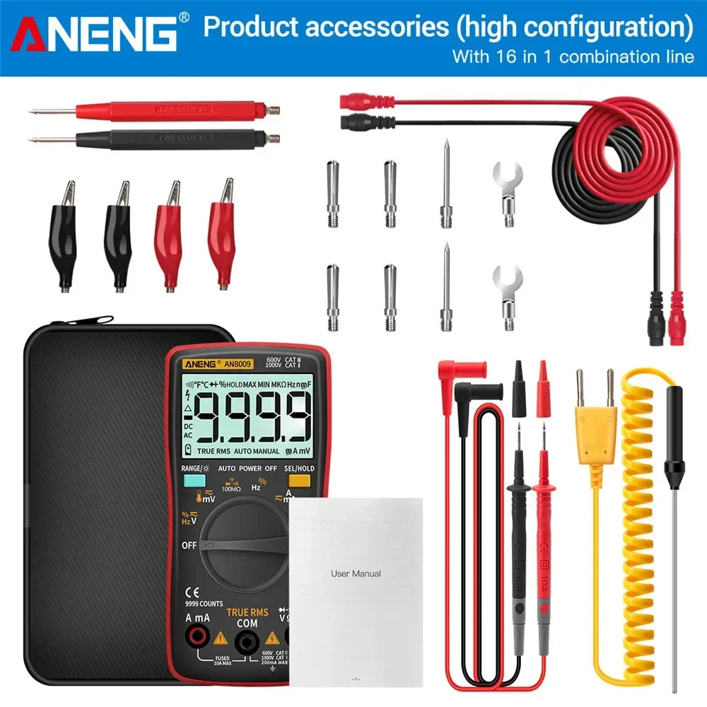 Digital Multimeter Transistor Aneng Testers