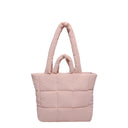 Puffer Tote Bag for Women Lightweight Down Cotton Handbag