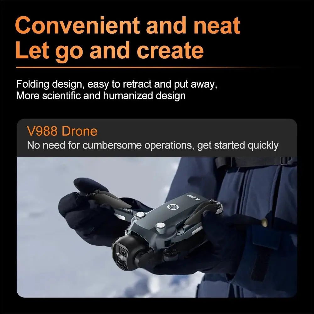 Lenovo V988 Drone 8K Dual Camera Foldable Quadcopter With 5G Remote Screen - product image 7