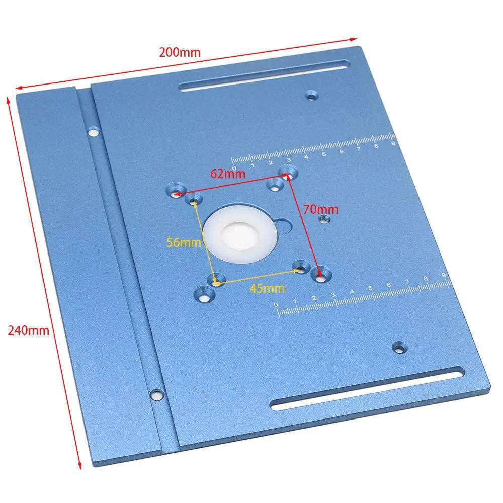 Aluminium Wood Router Table Insert Plate With Miter Gauge