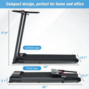 2.5HP Walking Pad Treadmill For Home Office 0.5 To 7.5 MPH