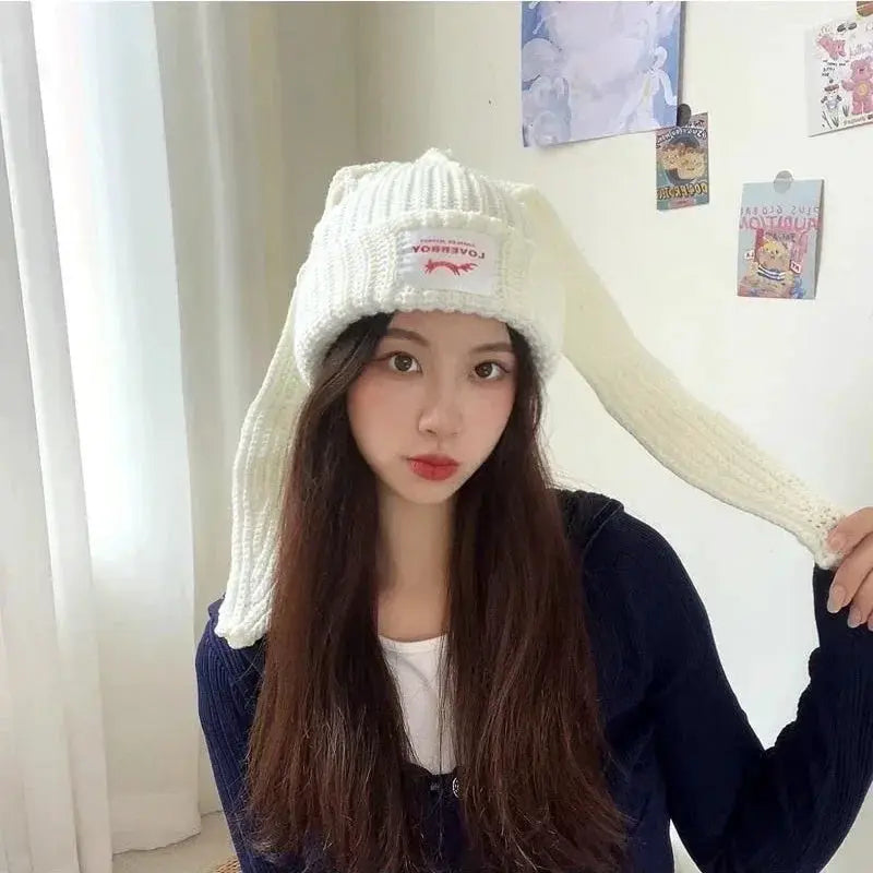 Unisex Thick Knit Beanie Balaclava Hat For Women And Men