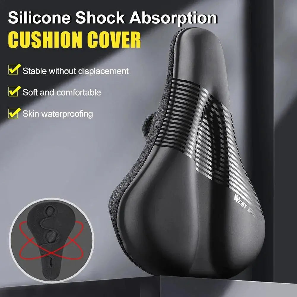 Premium Gel Padded Bike Seat Cover Waterproof Cushion