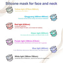 Silicone LED Mask 7 Color Photon Therapy for Face and Neck Rejuvenation Glow