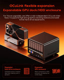 AOOSTAR WTR MAX Mini PC Intel i5-1235U Barebone NAS Server 11-Drive Bays 6 SATA+5 M.2 Dual 2.5G+10G SFP+ OCuLink eGPU Dock USB4 DDR5 Mini Computer