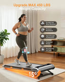 Walking Pad Treadmill 15 Percent Incline 12 Levels Under Desk