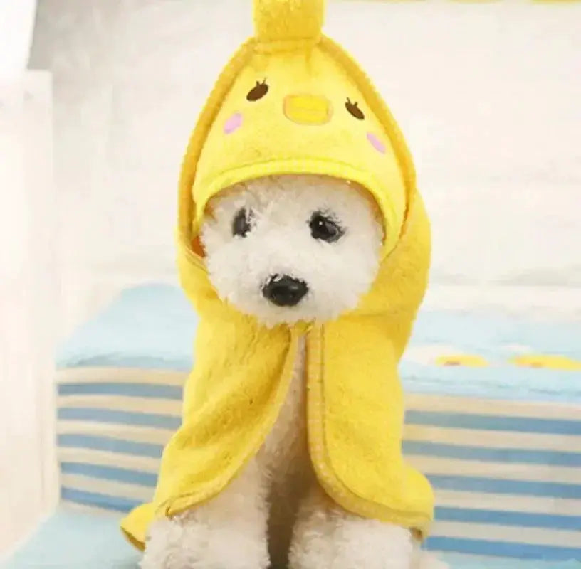 Pet Bathrobe Hoodies Soft Absorbent Drying Towel for Pets