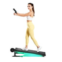 Quiet Home Incline Walking Pad With Dual Flywheel And Soft Grips