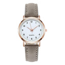 Fashion Leather Belt Watch Stylish Ladies Quartz Timepiece