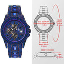 Blue Diamond Watch: Stylish Hip Hop Fashion Timepiece