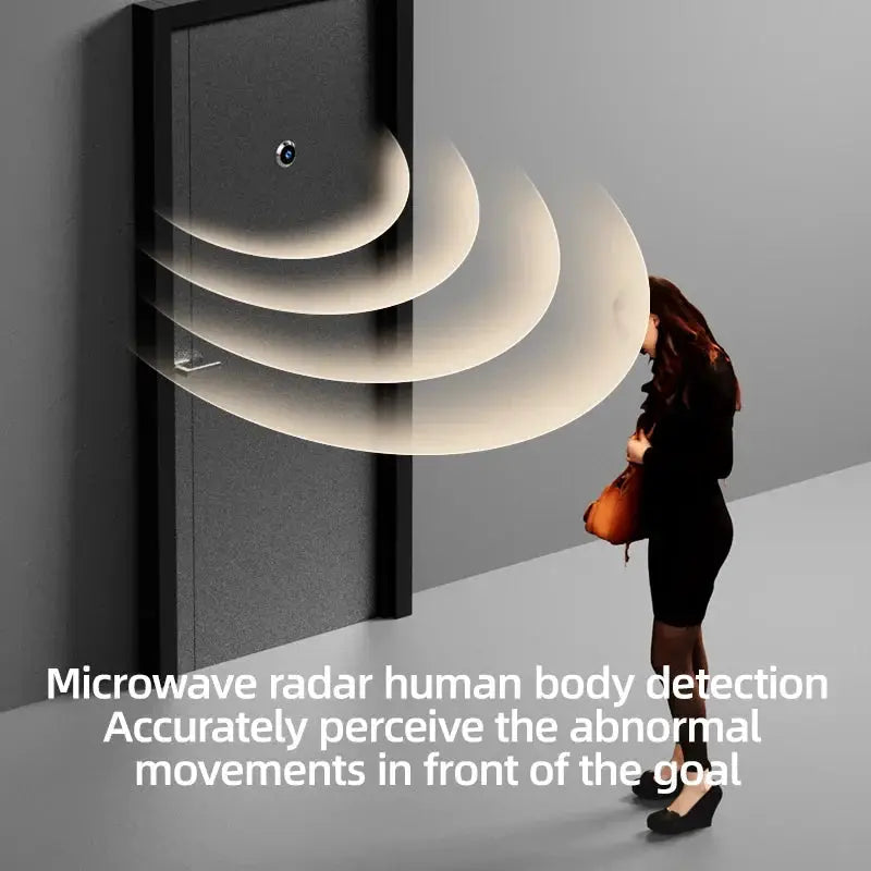 Danmini 4.3'' Visual Doorbell Peephole 1080P Camera App Remote Control Digital Cat Eye Night Vision Outdoor Monitor Door Viewer by stepyours.com