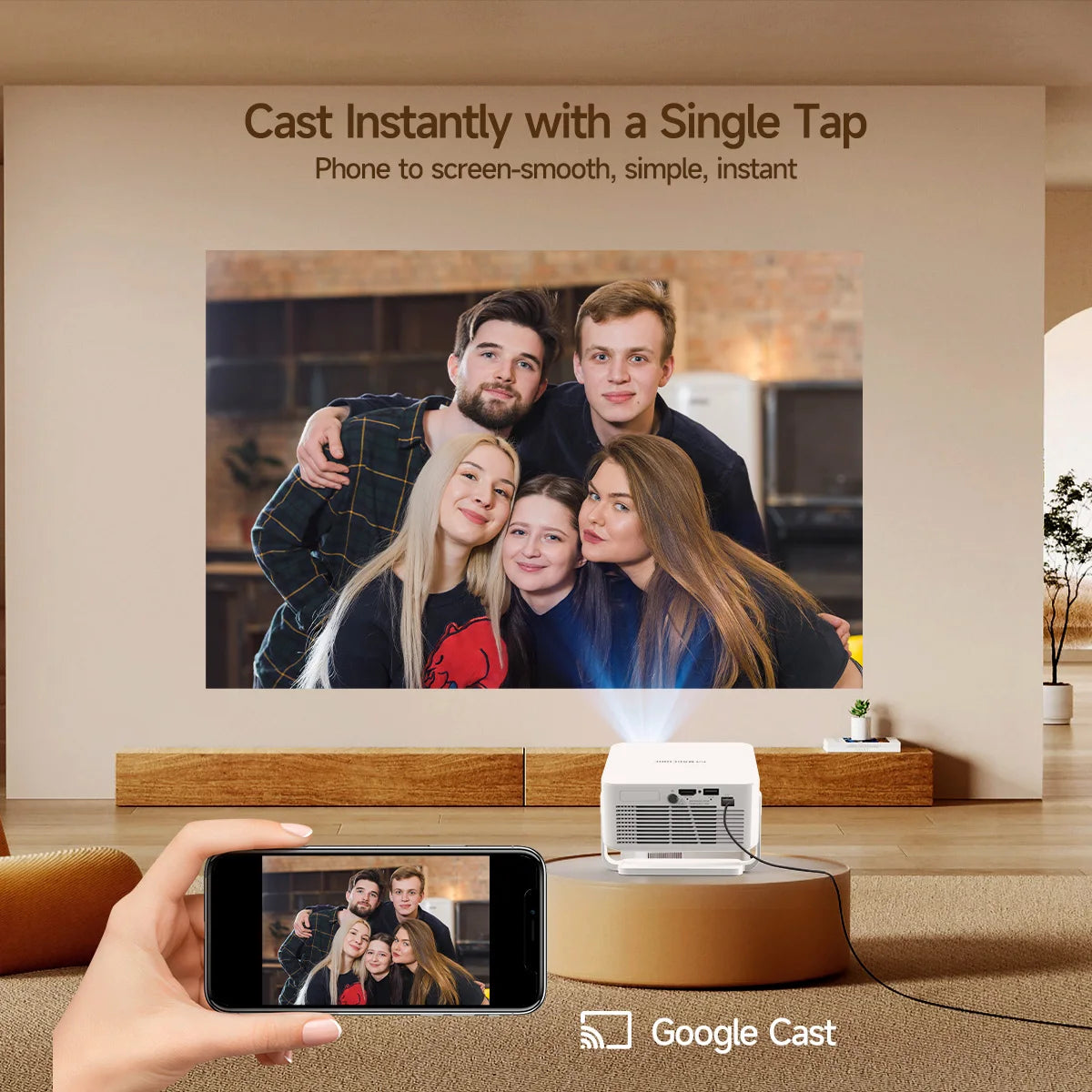 Magcubic Bundled with Google TV Stick HD Projector Home Theater — product view 7
