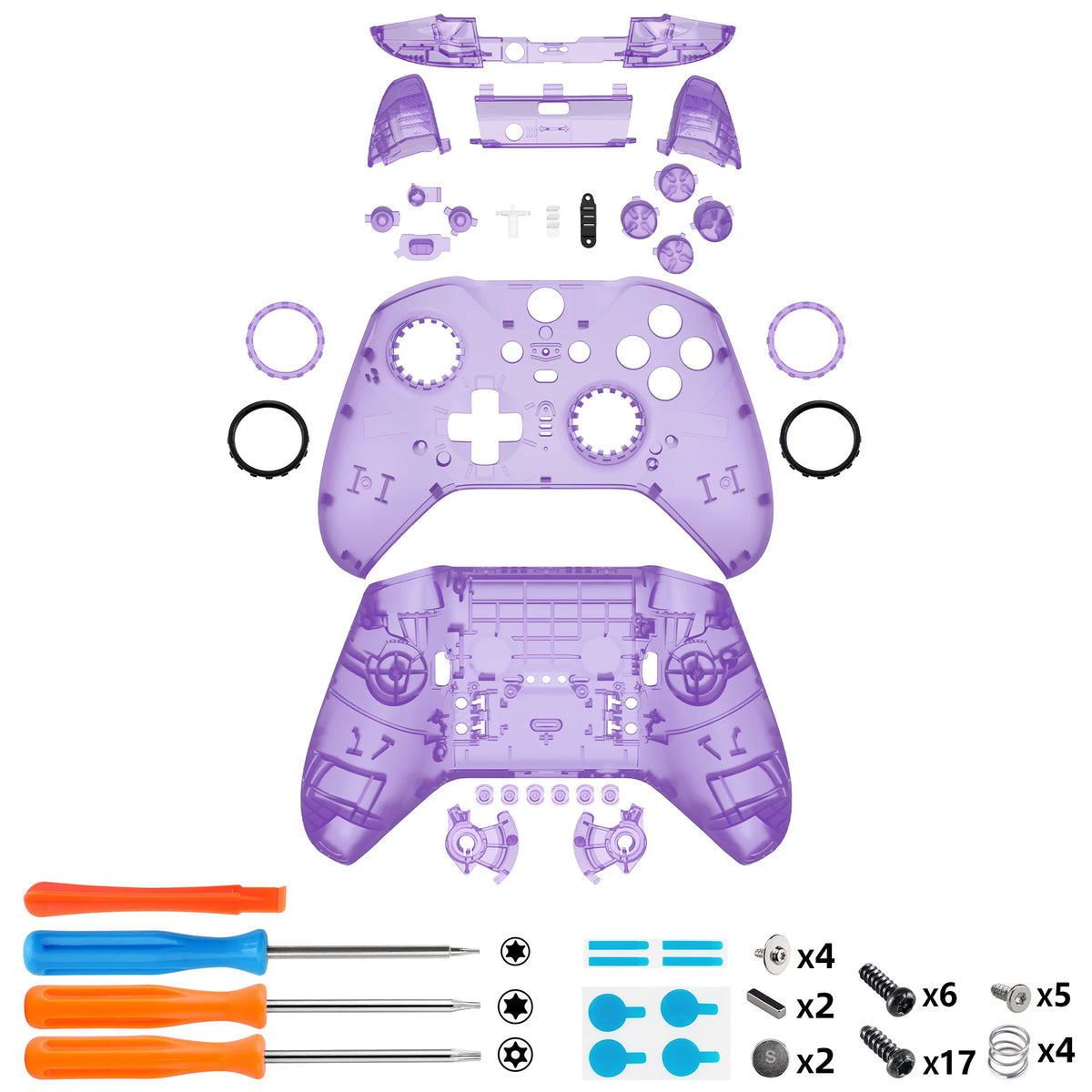 eXtremeRate Clear Full Set Shell