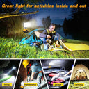 LED Work Light:  Rechargeable 48W Cordless Light with 360° Rotating Base