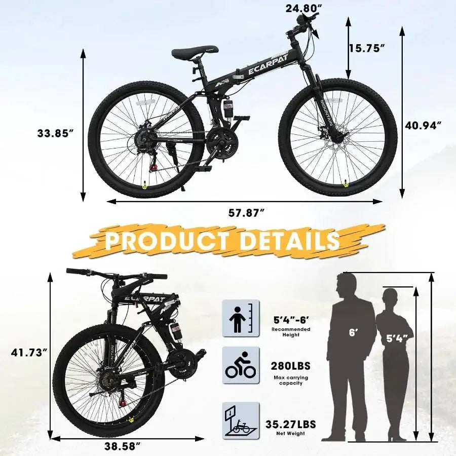Inch Folding Mountain Bike Adult — product image 5