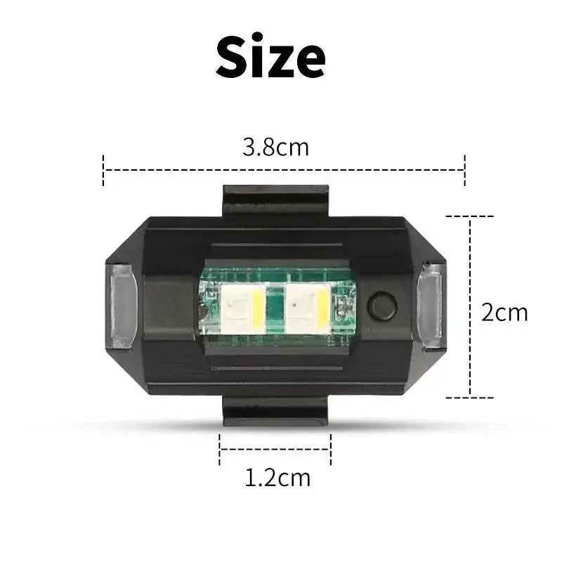 Motorcycle Lights Drone Strobe USB LED Anti Collision Safety