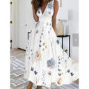 Bohemian V-neck Maxi Dress Chic Summer Fashion Statement