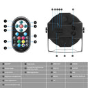 U'King 2PCS LED Par Light 36 RGB DMX Stage Wedding
