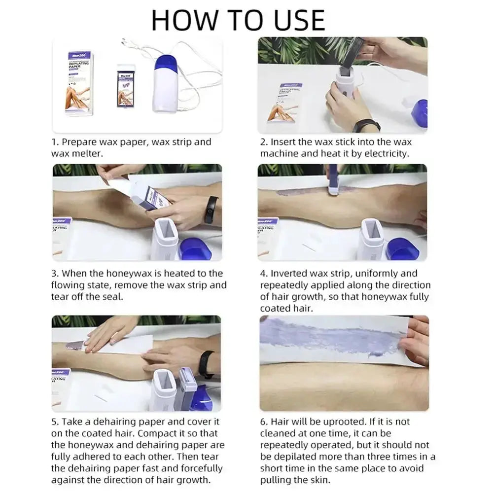 Depilatory Wax Cartridge Roll On Hair Removal 100 g