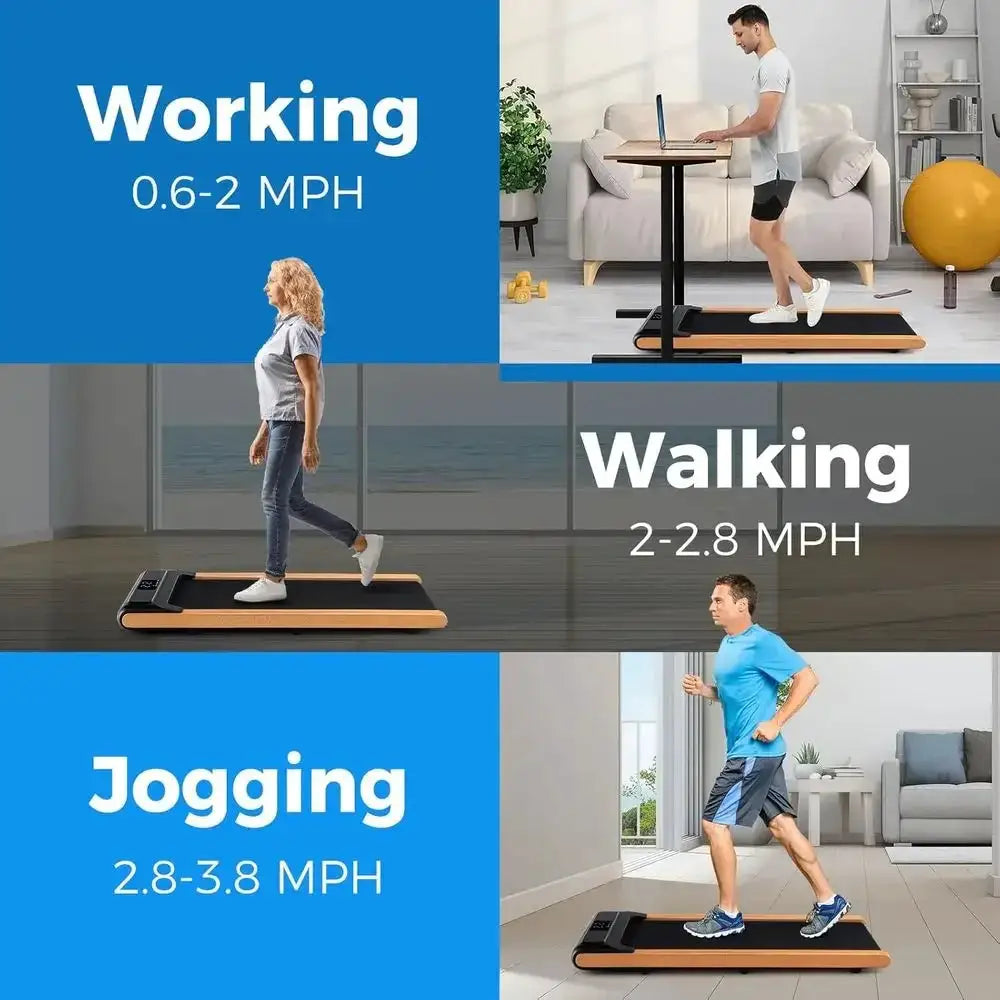 Portable Desk Treadmill - Under Desk Walking Pad with Remote, App Control, LED Display, Easy Assembly