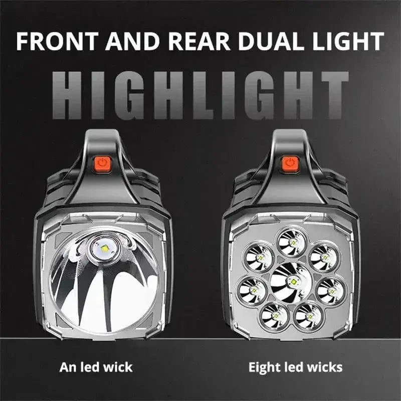 Solar Rechargeable Flashlight for Camping and Emergencies