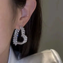 Zircon Leaf Earrings for Women Sparkle