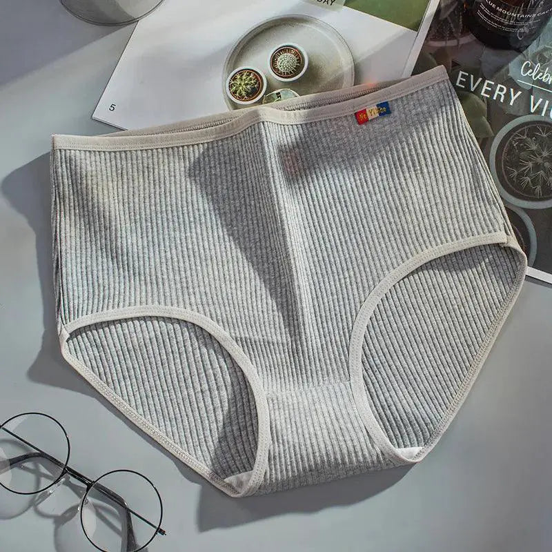 Cotton Panties Elegant High Waist Underwear for Women