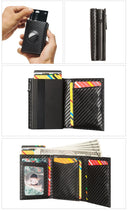 Men Smart Wallet AirTag Case With Credit Card Holder