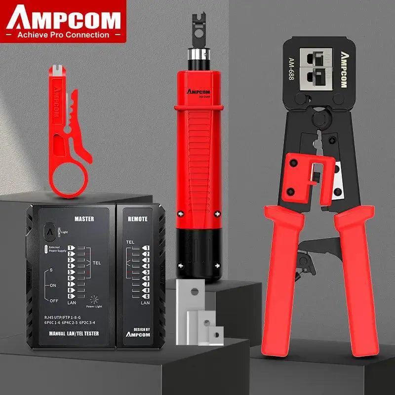 AMPCOM Network Cable Repair Kit Professional Ethernet Tools