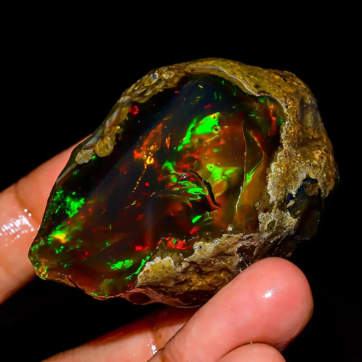 Natural Ethiopian Opal Rough Gemstone — product view 2