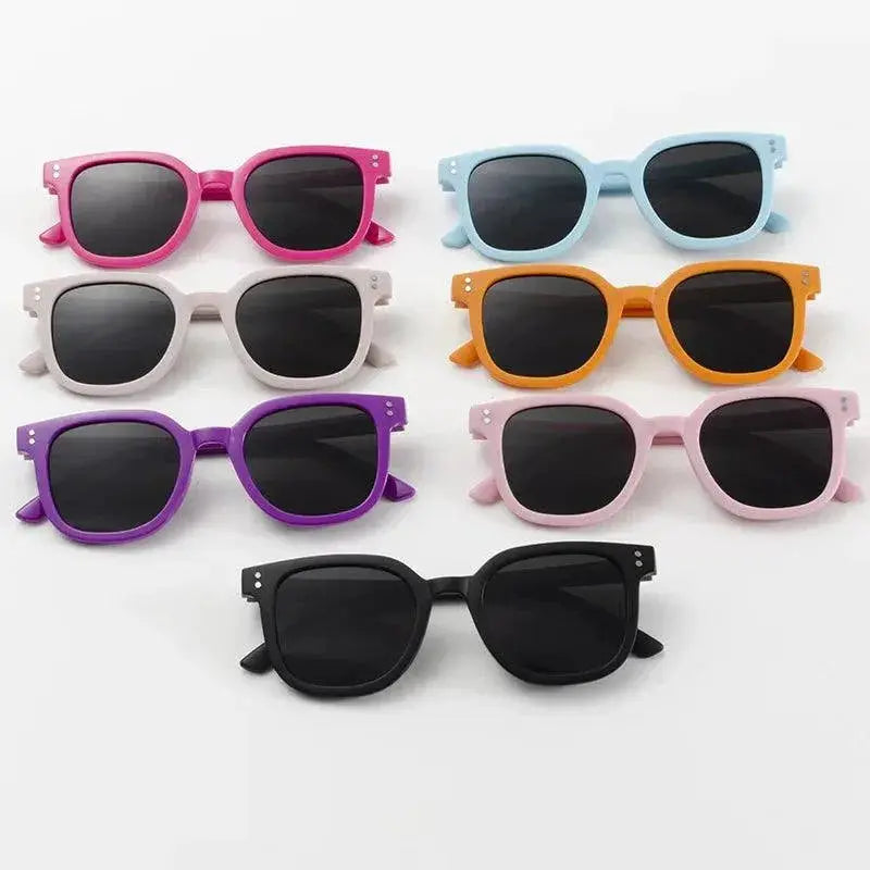 Trendy Kids UV400 Square Sunglasses Protective Eyewear