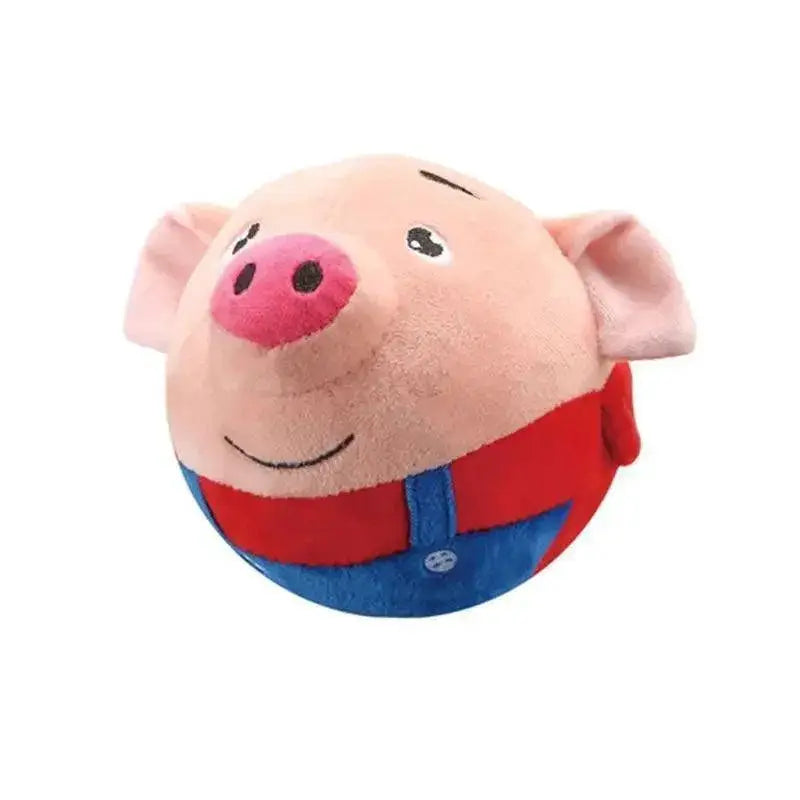 Dog Interactive Plush Toy Ball USB Rechargeable Washable