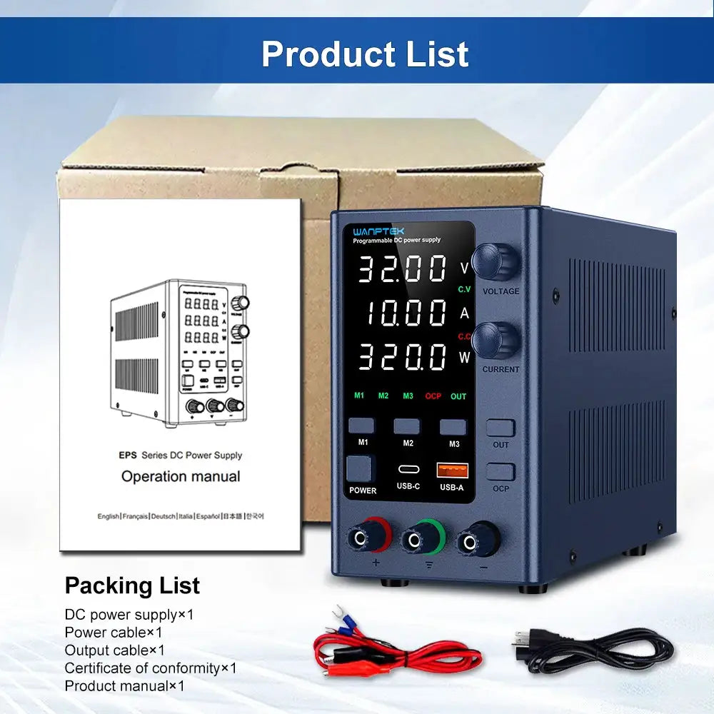 Wanptek DC Power Supply Lab PSU — product view 6