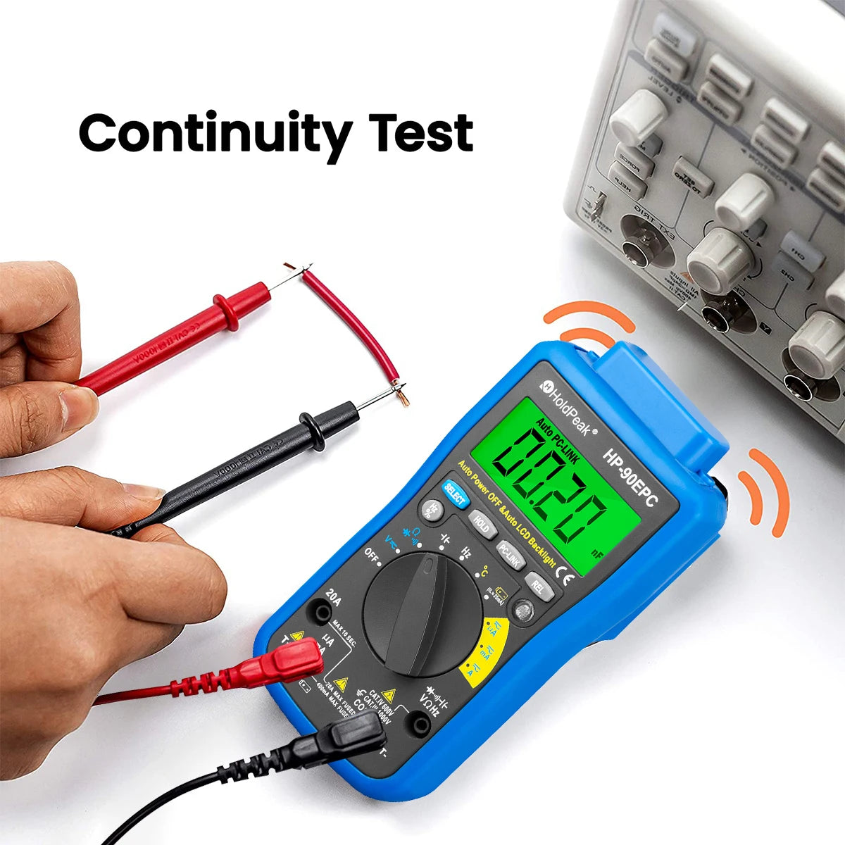 HoldPeak Multimetro Digital USB Multimeter AC/DC Voltage Current — product view 6