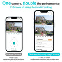 Smart Outdoor Camera 4K 8MP 360 Degree AI Tracking