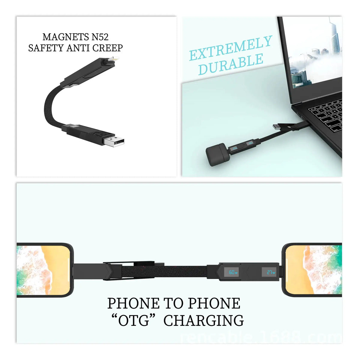 Pd Keychain Braided Charging Cable — product view 2