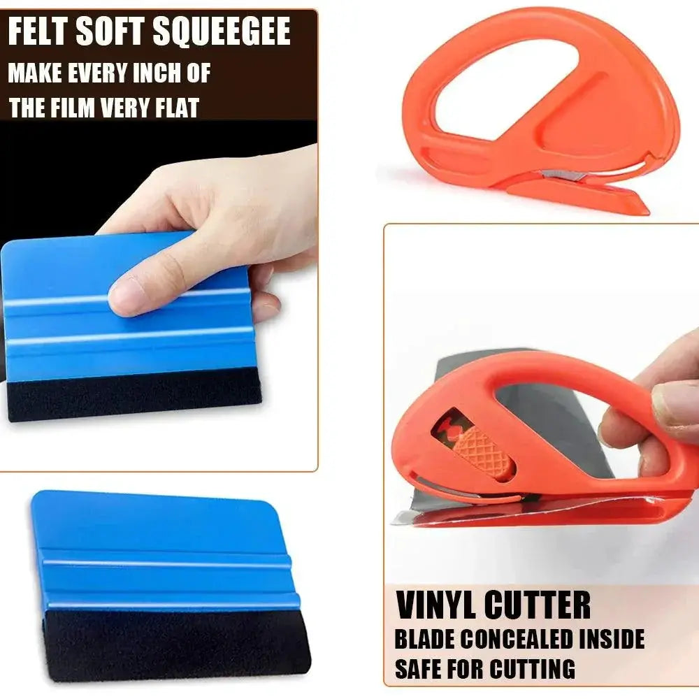 Car Vinyl Film Wrap Kit Safe Durable Wrapping Tools For DIY