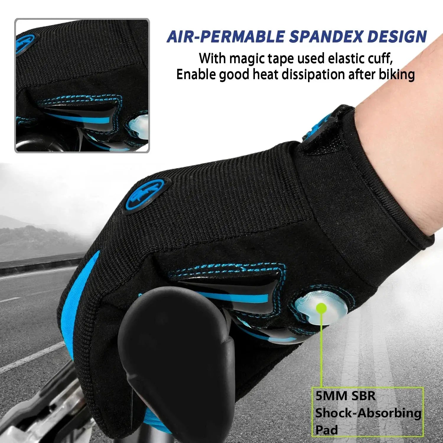 Racing Motocross Gloves Breathable Unisex Non Slip
