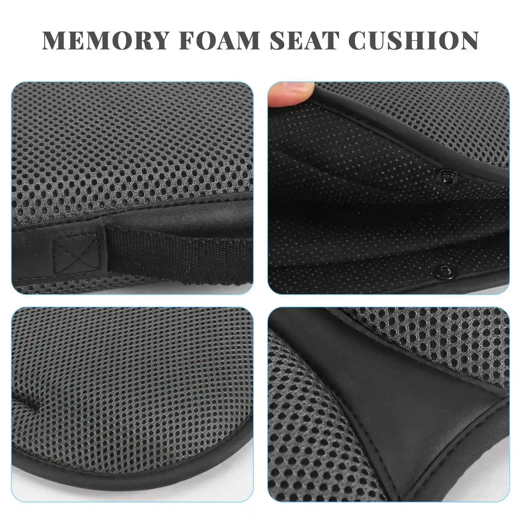 Cooling Gel Memory Foam Car Seat Cushion for Tailbone Relief