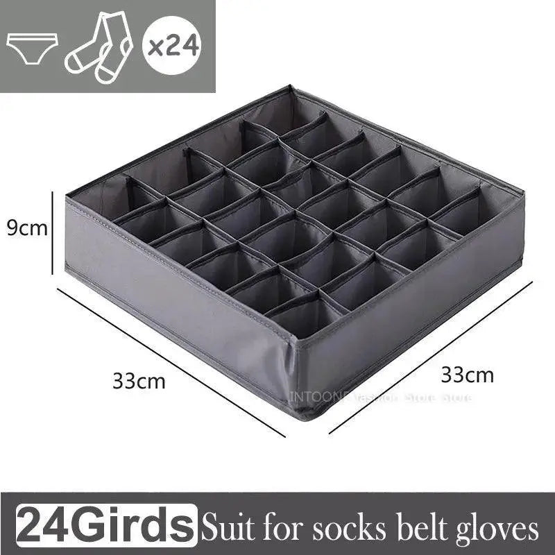 Space Saving Socks And Underwear Organizer For Closet