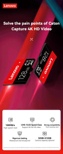 Memory Card 512GB 256GB 128GB 64GB 32GB U3 V30 4K