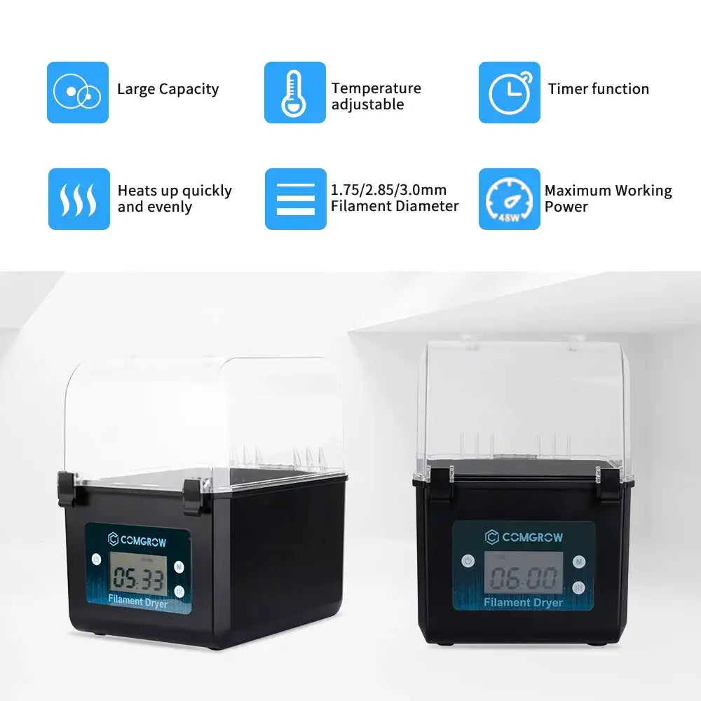 COMGROW Filament Dryer Box Filament Storage Dehydrator For 3D Printer Part PLA,ABS,PETG,TPU,NYLON Safekeeping Humidity Resistant
