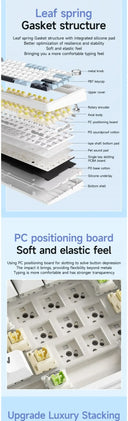 AULA F75 Wireless Mechanical Keyboard Gamer Customized Hot-Swap 75% Layout