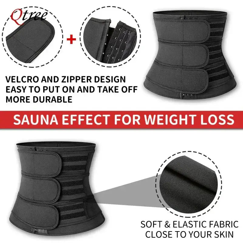 Mens Neoprene Waist Trainer For Weight Loss And Sweat Qtree