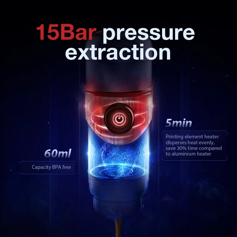 HiBREW Portable Coffee Machine for Car & espresso Coffee Maker Expresso — product view 3