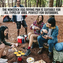 Nonstick Omelet Pan 4 Hole Induction Compatible Breakfast