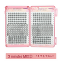 Professional 32 Rows Synthetic Eyelash Extension Clusters