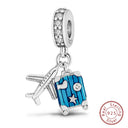 Sterling Silver Colorful Travel Luggage