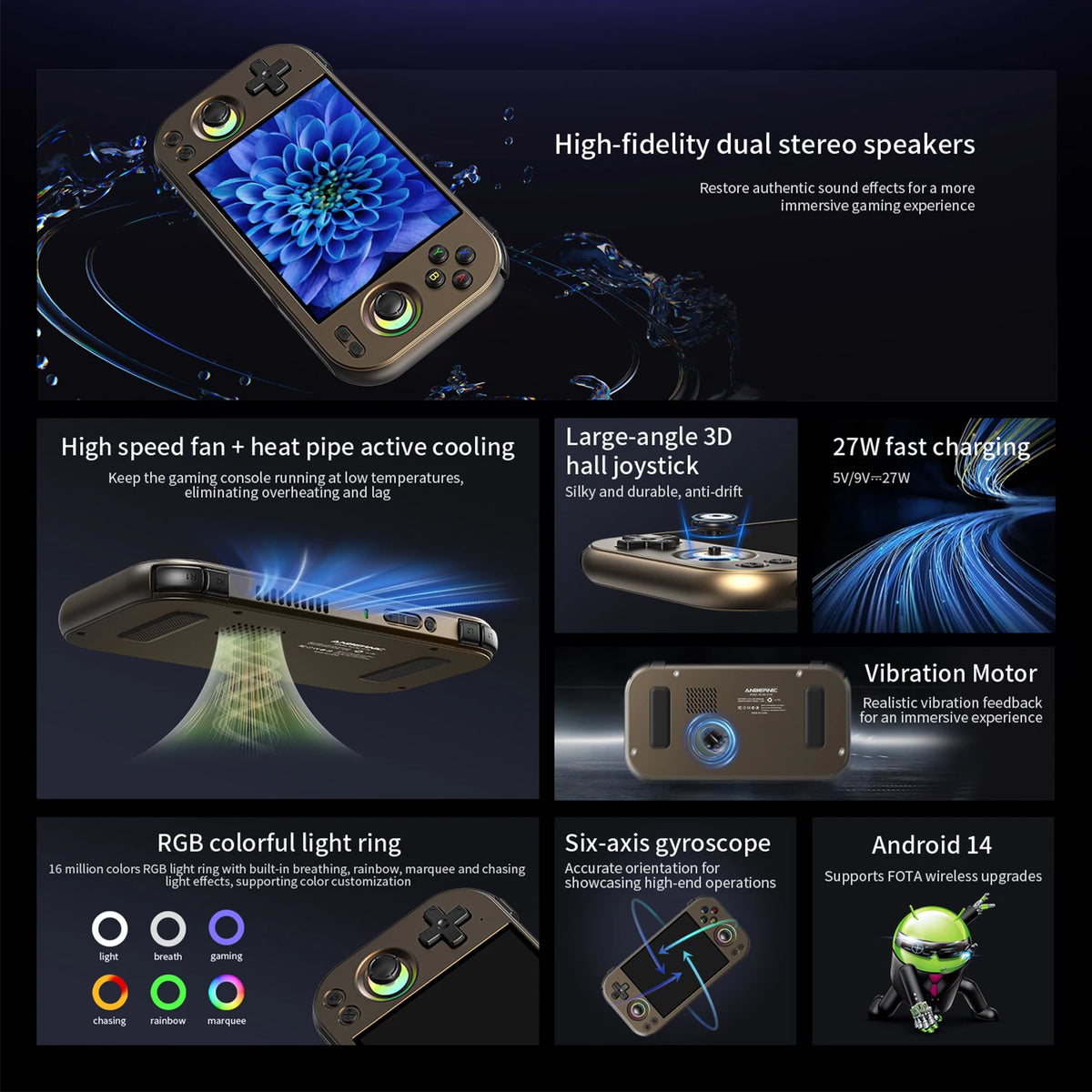 Anbernic Retro Handheld Game Console RG Aluminum Alloy CNC — product view 8